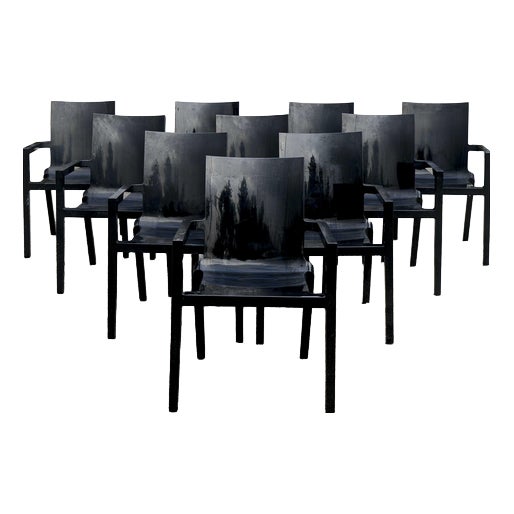 Driade Deville Chairs by Christophe Pille, Set of 10 For Sale