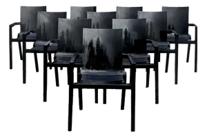 Driade Deville Chairs by Christophe Pille, Set of 10
