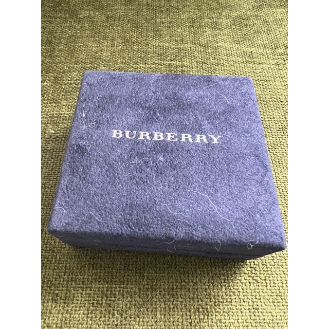 Metal Vintage Burberry Gold Plate Cufflinks&Tie Clip In Original Case, "Circa 1970s" For Sale - Image 7 of 18