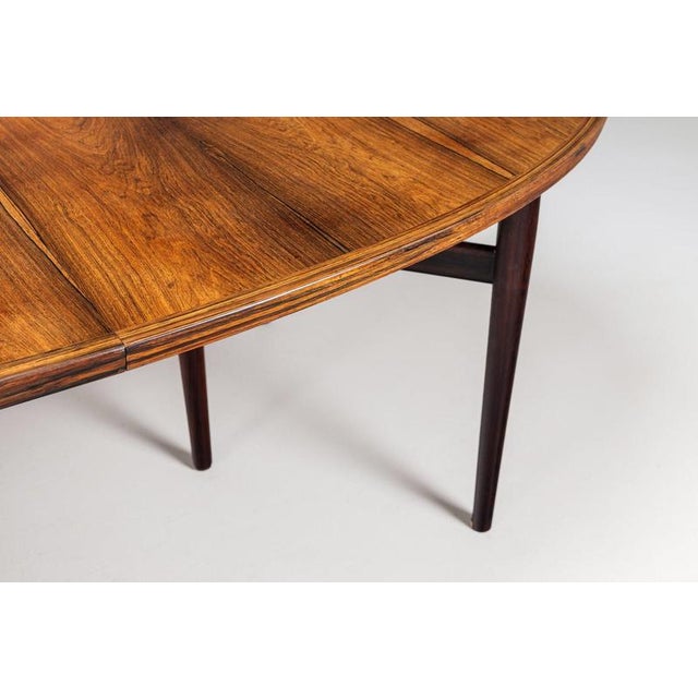 Oval Model 212 Dining Table in Rosewood attributed to Arne Vodder for Sibast, Denmark, 1960s For Sale - Image 13 of 15