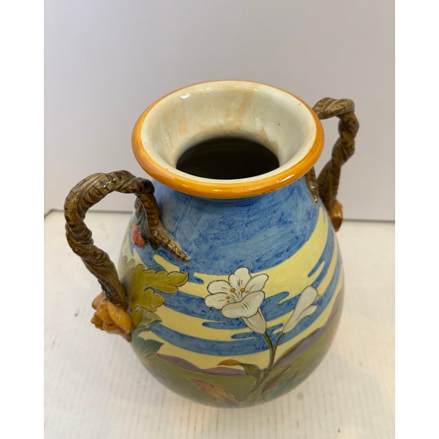 Copper Rare 19th Century Ginori Figural Vase For Sale - Image 8 of 13