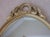 Mid 20th Century Vintage Mid 20th Century Gold Oval Mirror For Sale - Image 5 of 7
