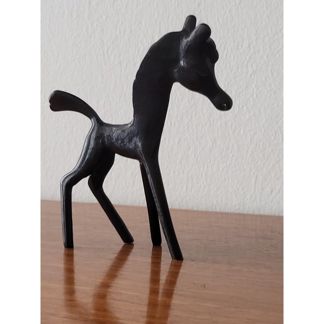 Mid-Century Modern Brass Horse Sculpture by Walter Bosse for Hertha Baller, Austria, 1950s For Sale - Image 4 of 6