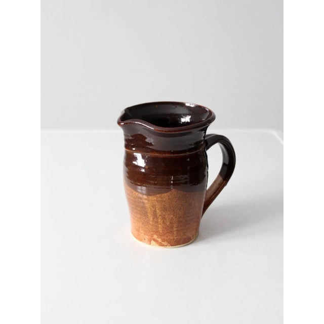 Vintage Studio Pottery Pitcher For Sale - Image 4 of 11