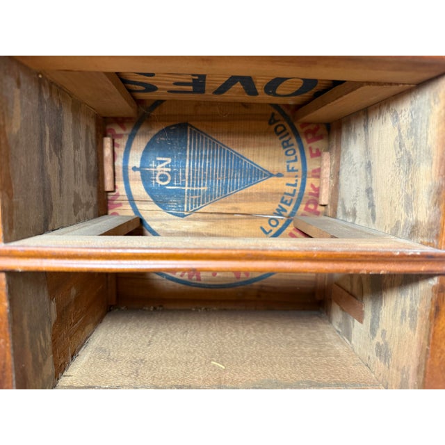 Antique Early 1900s Handmade Wood Veneer Salesman Sample Miniature Dresser Chest For Sale - Image 12 of 15