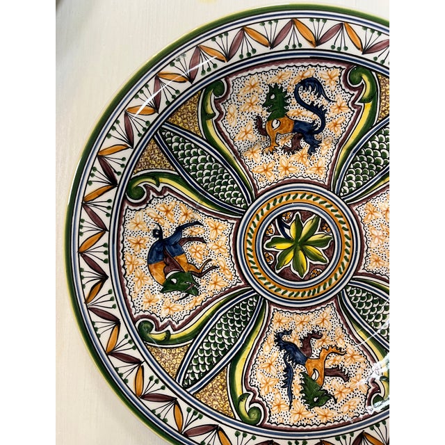Coimbra Ceramic - Hand Painted Portuguese Plate 4 For Sale In New York - Image 6 of 11