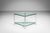 1970s Two-Tier Glass Side Table with Aluminium Frame, 1970s For Sale - Image 5 of 13