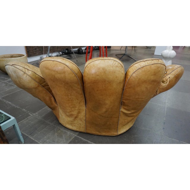 1970s Vintage Leather Joe Baseball Glove Chair Chairish