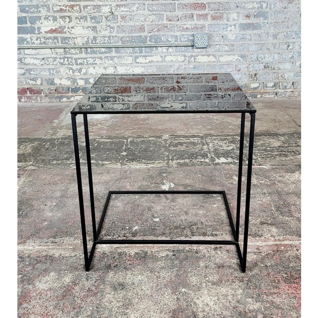 Minotti - Black Glass Tavolino - Cube Coffee Table For Sale - Image 9 of 11