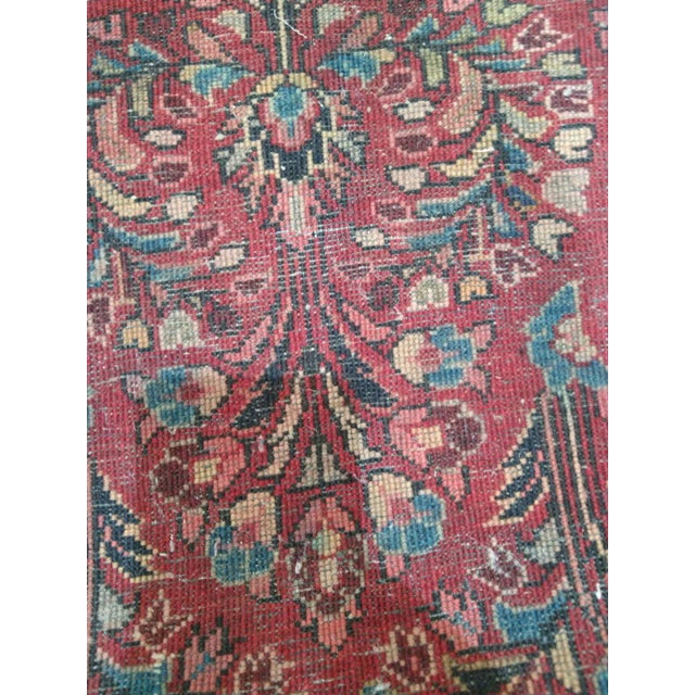 1950s Persian Sarouk 2' X 4' For Sale - Image 4 of 6