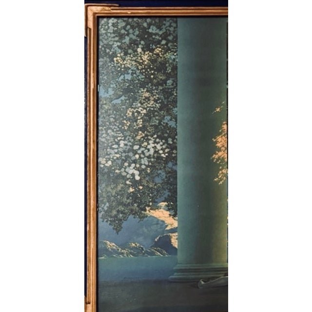 A luminous circa-1920s color lithographic print of “Daybreak,” Maxfield Parrish’s celebrated 1922 composition and one of...