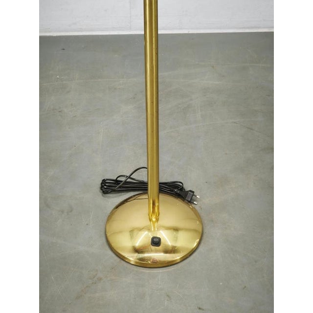 1970s Space Age Bubble Glass and Brass Floor Lamp, Czechoslovakia, 1970s For Sale - Image 5 of 13