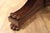 Brown Antique Reproduction Jupe Table With Lion Paw Feet, Round Opens For Sale - Image 8 of 12