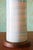 Marshall Studios Marshall Studios M191 Lamp Matte White With Sky Blue Brushed Glaze C. 1980s For Sale - Image 4 of 8