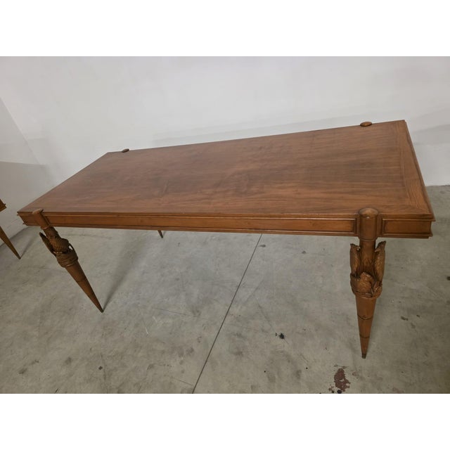 Table and Chairs attributed to Pierluigi Colli for Framar, 1950, Set of 7 For Sale - Image 9 of 13