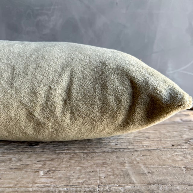 Zak & Fox Moso Lumbar Accent Pillow 100% Wool With Down Feather Insert For Sale - Image 4 of 5