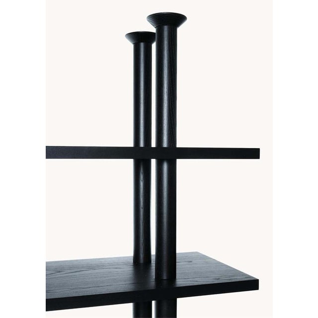 Black Wood Peristylo Shelves by Oscar Tusquets for Bd Barcelona, Set of 2 For Sale - Image 15 of 16