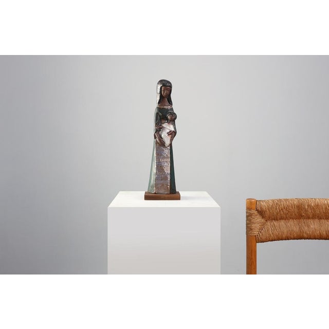 Mid-Century Modern Mid‑Century Ceramic Sculpture by Perignem, Belgium, 1960s For Sale - Image 3 of 15