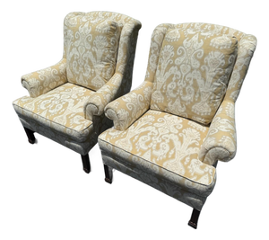 The Hickory Chair Marlborough Leg Lounge Chairs