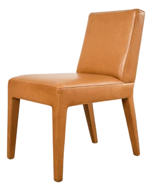 Ralph Lauren Mahogany Leather Italian Dalton Dining Chair