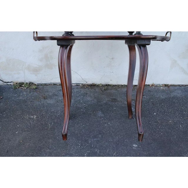 Early 20th Century Very French Rosewood Two-Tier Server Table For Sale - Image 10 of 10