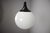Czechoslovak Opaline Glass Globe Pendant Lamp, 1970s For Sale - Image 6 of 10