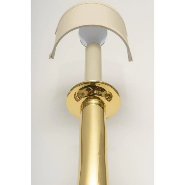 Jules Leleu Style Brass Sconces - a Pair For Sale - Image 11 of 13
