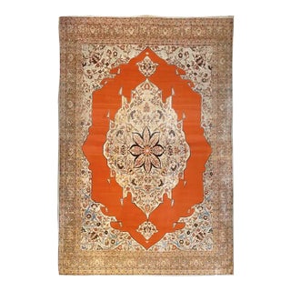 19th Century Haji Jalili Tabriz Rug For Sale