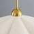Mitzi Maisie 16 in. 1 Light Pendant in Aged Brass and Ceramic Rough Texture White Finish For Sale - Image 11 of 15