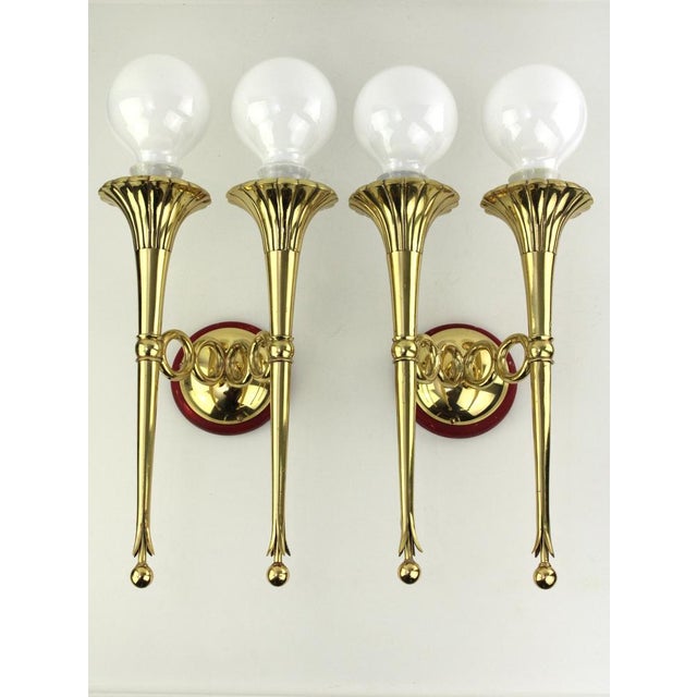 Art Deco Wall Lamps in Torch Shape, 1920s, Set of 2 For Sale - Image 14 of 14