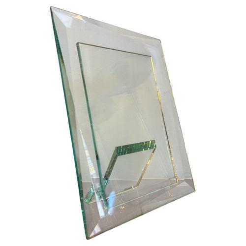 Glass Vintage Glass Photo Frame from Fontana Arte, 1980s For Sale - Image 7 of 7