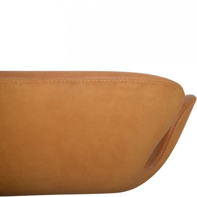 Swan Sofa in Cognac Anilin Leather by Arne Jacobsen, 2000s For Sale - Image 13 of 18