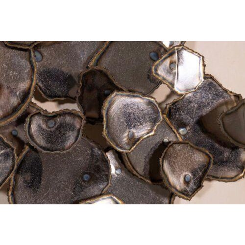 Mid 20th Century Jere Raindrop Lily Pad Style Chrome Wall Hanging Sculpture Mid Century Modern For Sale - Image 5 of 5