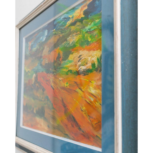 Italian Artist, Landscape Motif, 1960s, Oil Painting, Framed For Sale - Image 8 of 12