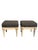 French Provincial Vintage Ottomans or Foot Rests in French Provincial Style a Pair For Sale - Image 3 of 7