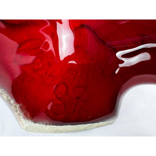 Pair of Signed Ceramidi Zoomorphic Sculptural Ceramic Vases, France For Sale - Image 16 of 16