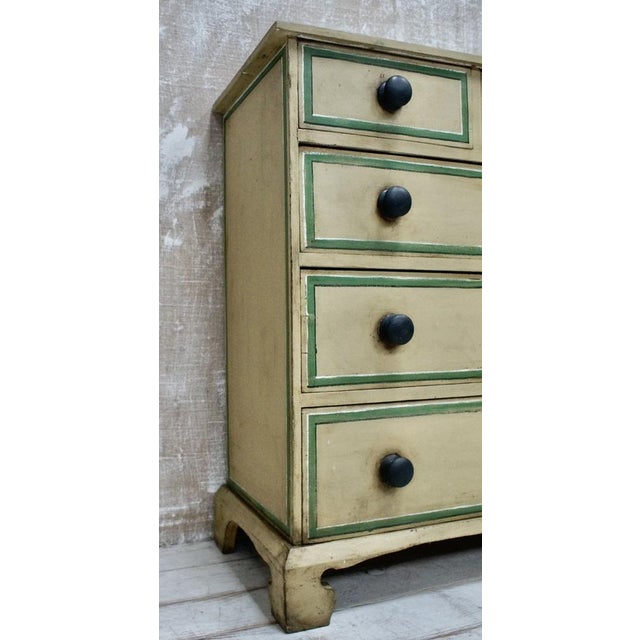 Wood Victorian Painted Chest of Drawers, 1880 For Sale - Image 7 of 10