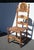 Traditional Vintage Spanish Belle Epoque Folk Art Rush Seat Ladderback Chair For Sale - Image 3 of 12