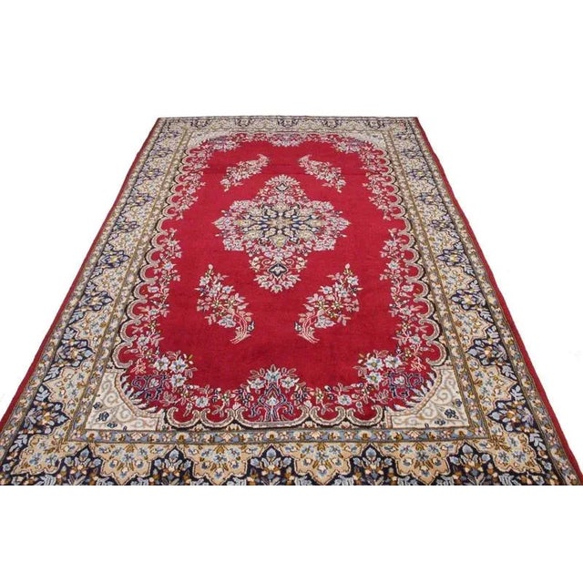 Middle Eastern Rug in Virgin Wool For Sale - Image 4 of 11