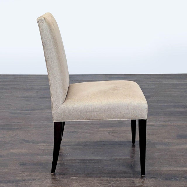 Crate & Barrel Crate & Barrel Upholstered Dining Chair With Ebony Legs For Sale - Image 4 of 7