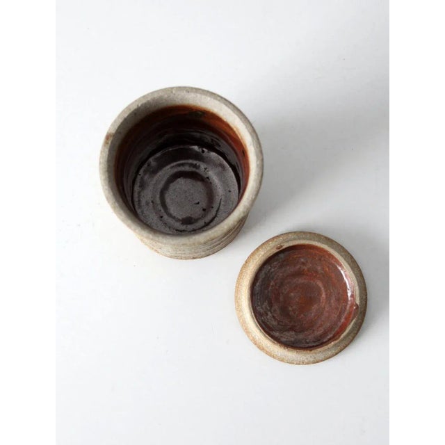 Ceramic Vintage Studio Pottery Jar For Sale - Image 7 of 11