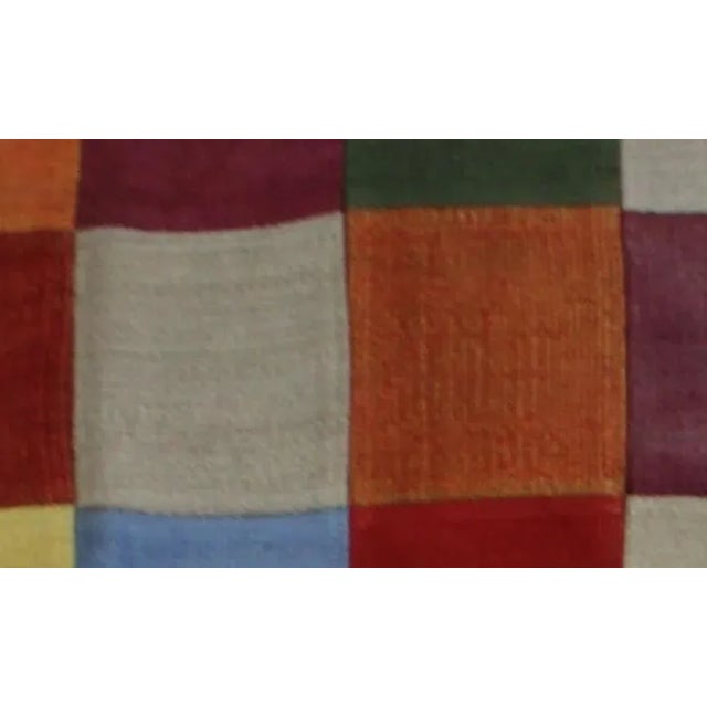 Vintage Patchwork Kilim. 6'6" X 8' For Sale - Image 4 of 4