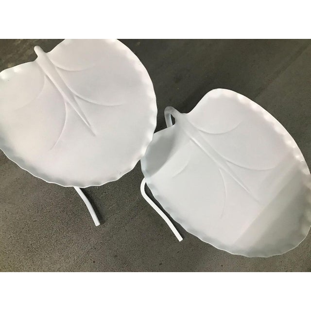 1960s Salterini White "Lily Pad" Nesting Tables, Circa 1960s — a Pair For Sale - Image 5 of 8