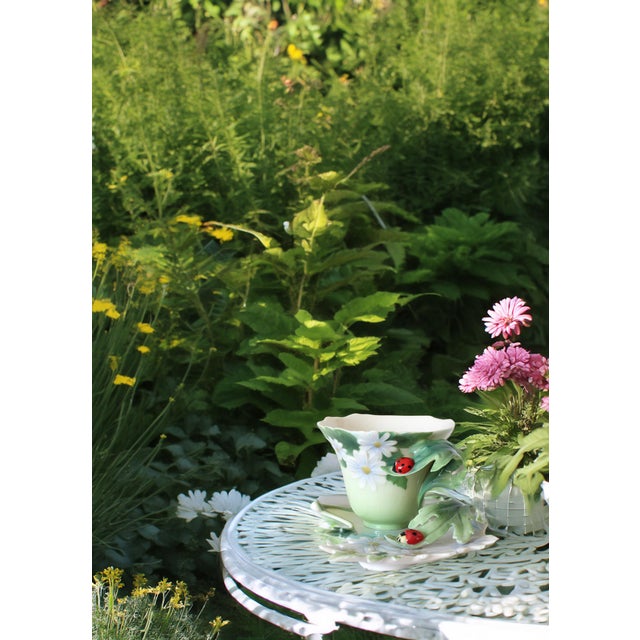 Franz Porcelain Ladybug Cup and Saucer For Sale In Los Angeles - Image 6 of 6