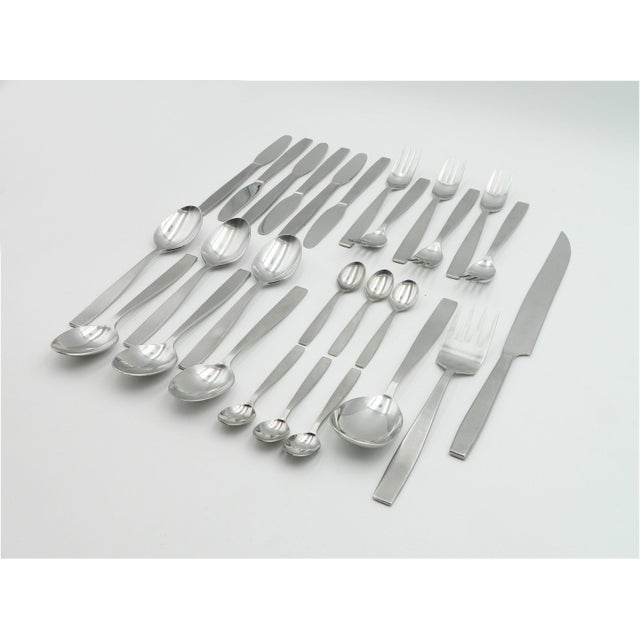 Stainless Steel Cutlery Set by Amboss, 1960s, Set of 27 For Sale - Image 10 of 15