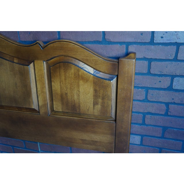 French Provincial Ethan Allen Country French Raised Panel King/Cal King Headboard For Sale - Image 3 of 6