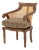 French Empire Style Cane Paneled Walnut Bergere For Sale