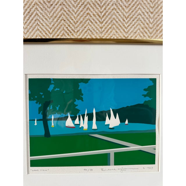 Pair of 1987 Signed Limited Edition Regatta Serigraphs For Sale - Image 4 of 12