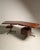 Iconic design ! Wood Borsani Boomerang executive desk in excellent condition. Unique model with 2 small drawers hidden on...