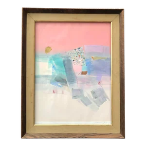 Abstract Lithograph "Dreamscape" 1980's